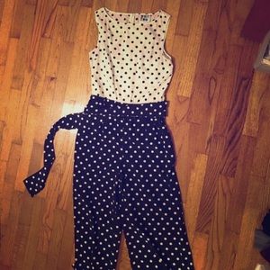 Anthropologie polka dot jumper